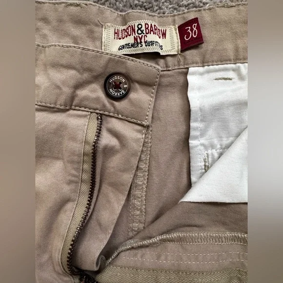 Hudson&Barrow NYC Tan Flat Front Shorts US38 - Picture 4 of 4